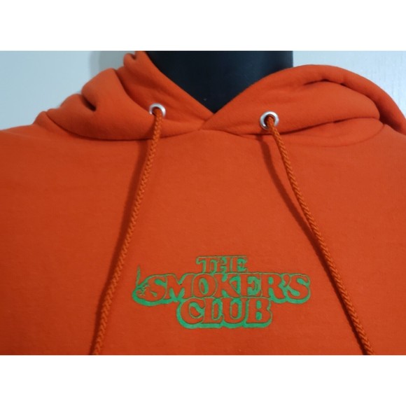 Orange Champion The Smokers Club Smoking Hoodie "World Wide Rollers" Large - Picture 3 of 12